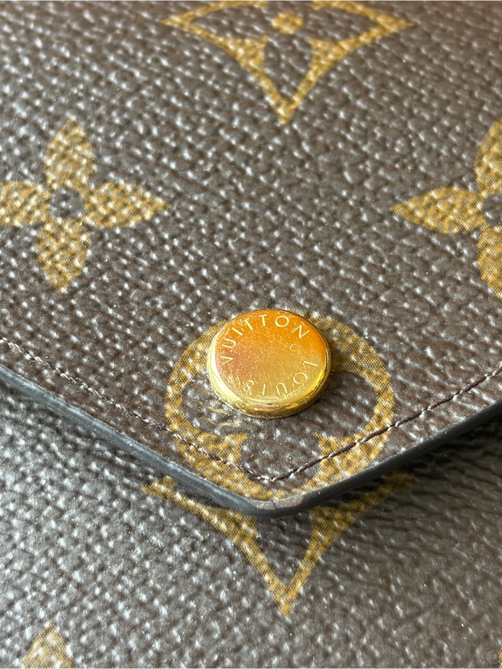 Louis Vuitton Monogram Canvas Envelope Wallet - Brown & Gold - Picture 2 of 5